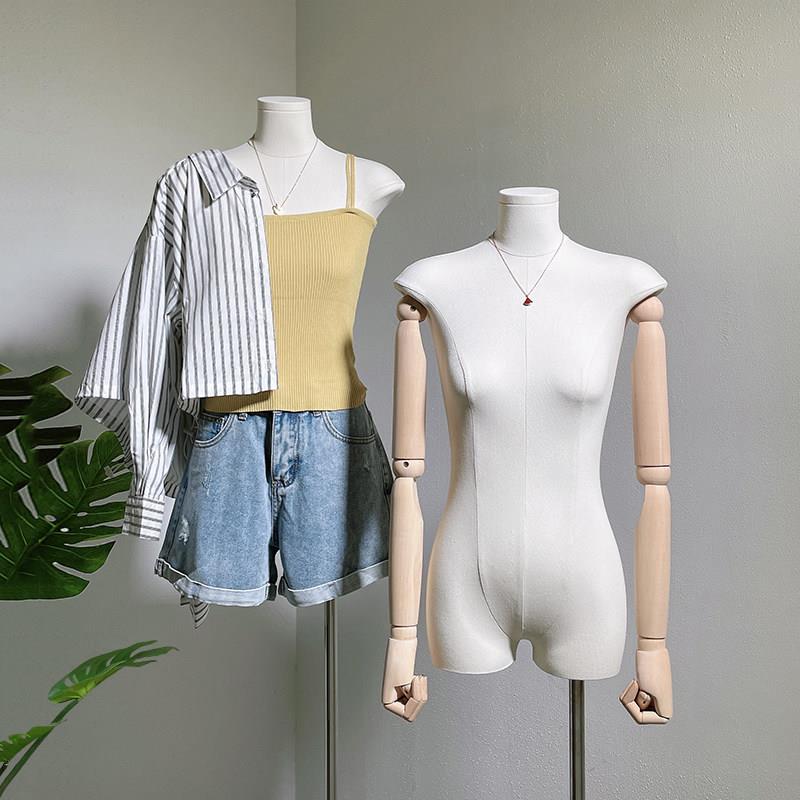 韩版服装店扁身体平胸人偶道具女装店半身橱窗假人全身模特展示架