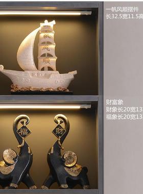 正品一帆风顺摆帆船件家居高档领客厅公办室桌酒柜装饰品导高端大