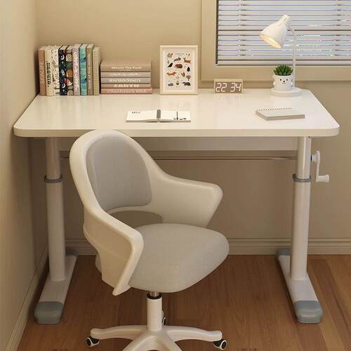 高度可调节升降桌双人书桌家用卧室单人简易电脑桌舒服办公桌子