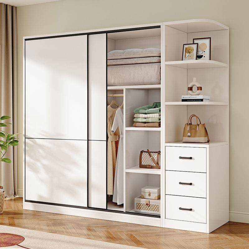 dp65p实木衣柜约家户用卧室小童型出租房大衣柜现代简组装儿推拉