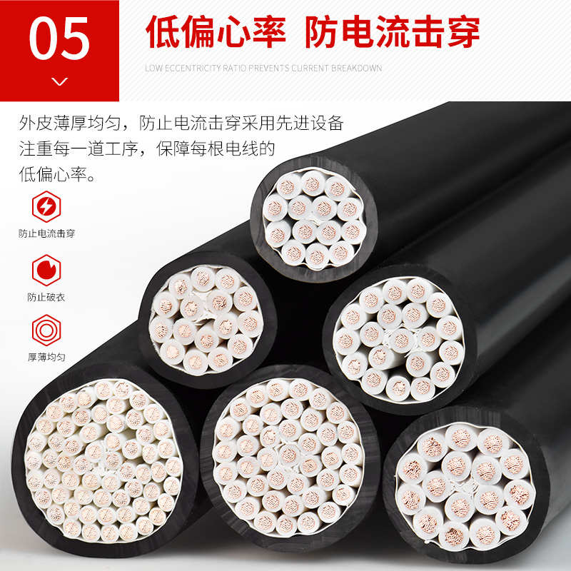 RVV电缆线国标14 16 20 30 40 50多芯信号控制线0.75 1.5平方软线