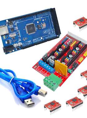 Mega2560R3+1RAMPS1.4控制器+4A4988步进驱动器M.