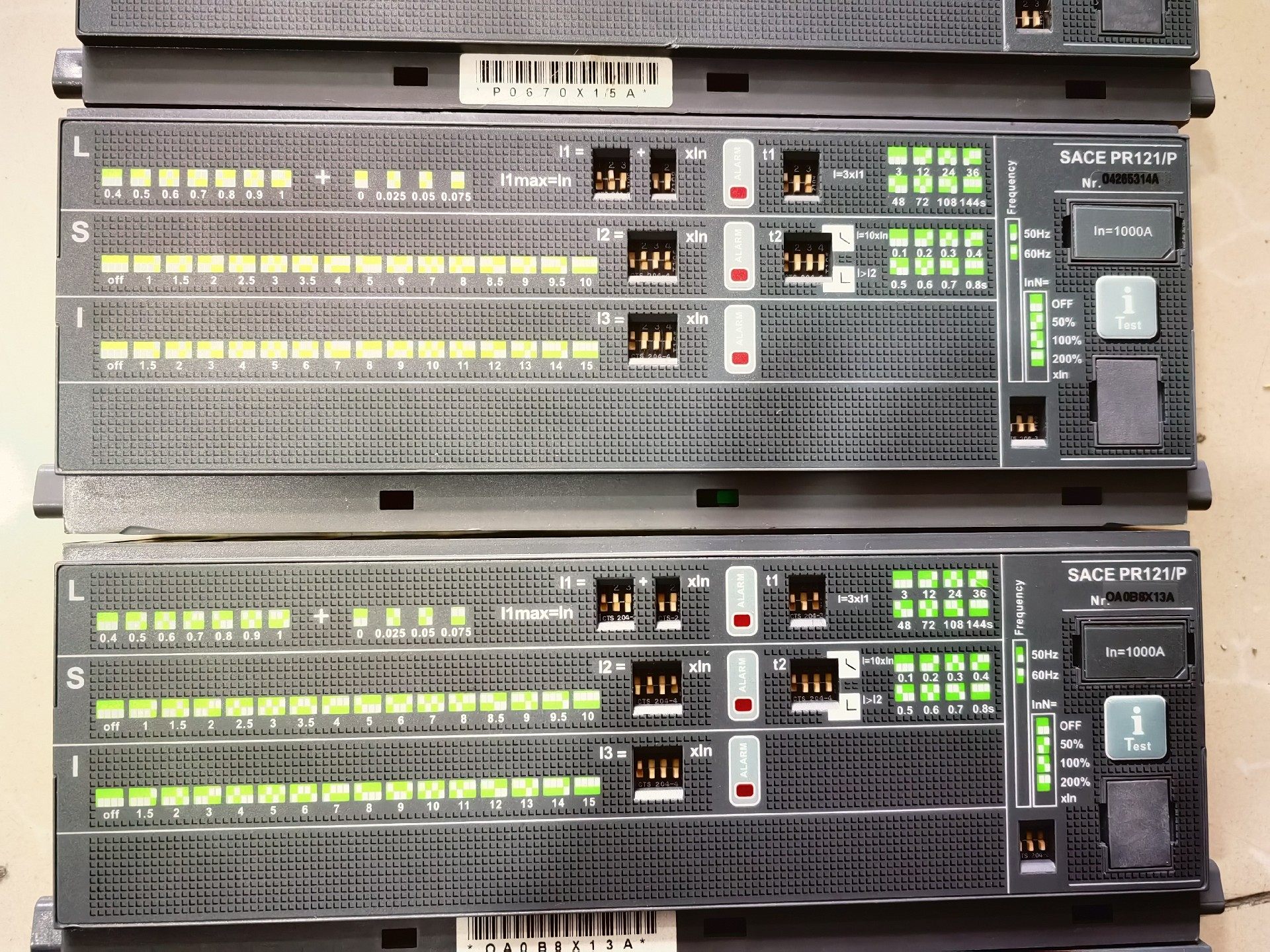 AB断路器控制器：1000A，SACE PR121/P,拆机