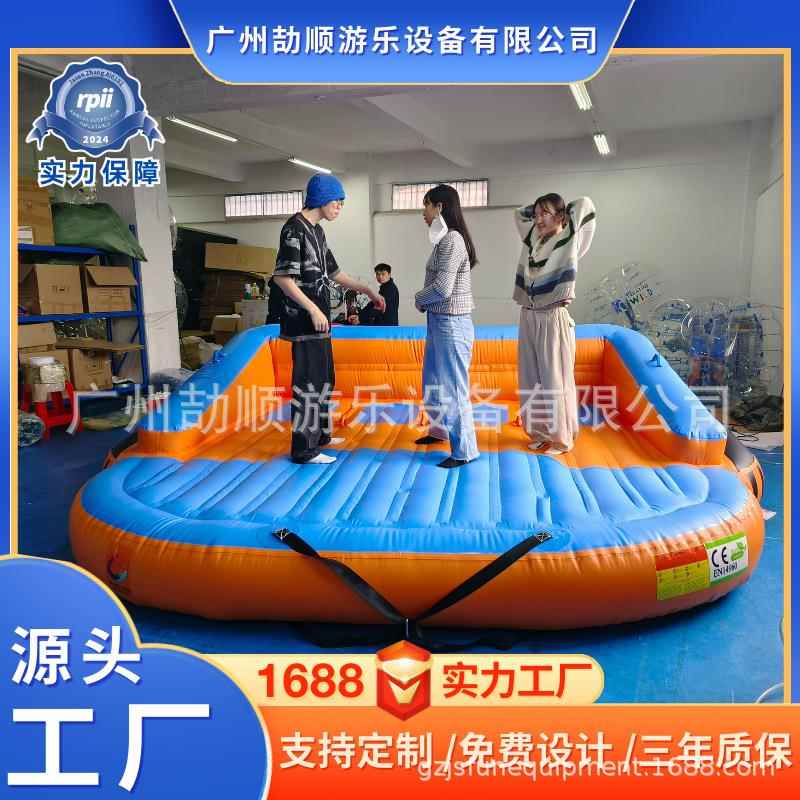 加厚橡皮艇漁船网红透明船浮桥浮板小型气垫船皮滑艇