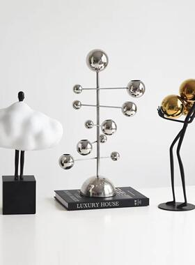 现代简约创意白色云朵摆人物玄摆件家居客关厅电视柜饰品酒装0027