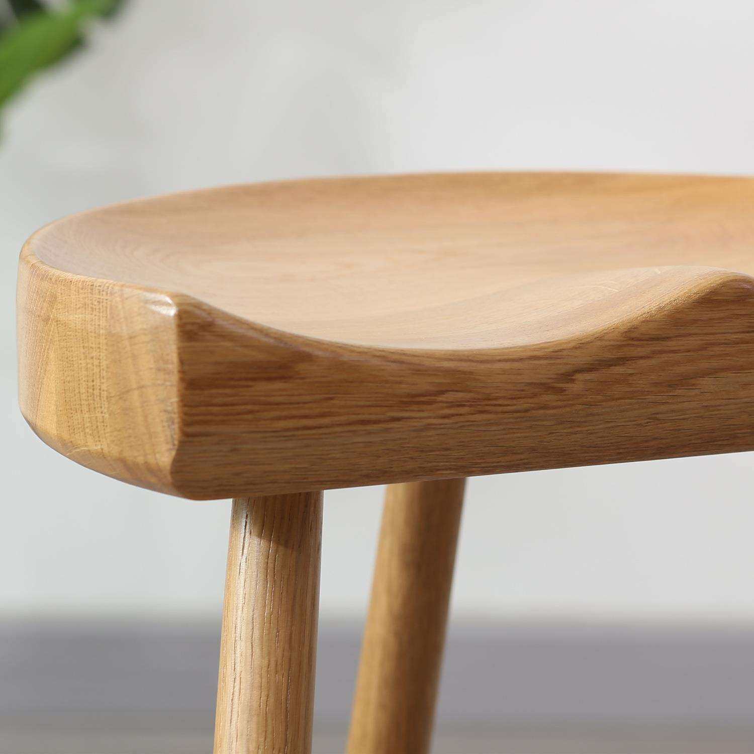 北欧实木吧椅现代简约酒吧高低吧凳复古休闲高脚凳家用凳子前台椅