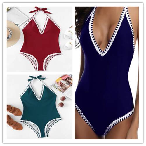One-piece swimsuit women's bikini 连体泳衣女比基尼