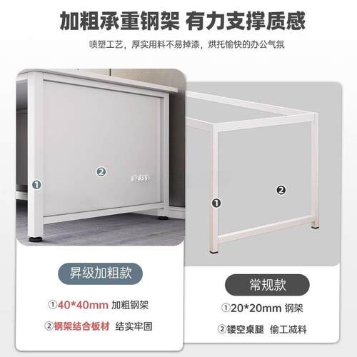 办公桌老板桌简约现代办公室职员桌简易电脑桌子工作台带柜转角桌
