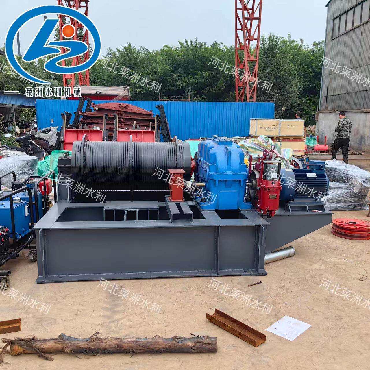 厂家新款重型固定式电动手摇启闭机新型QPB-400KN单双吊点卷扬机