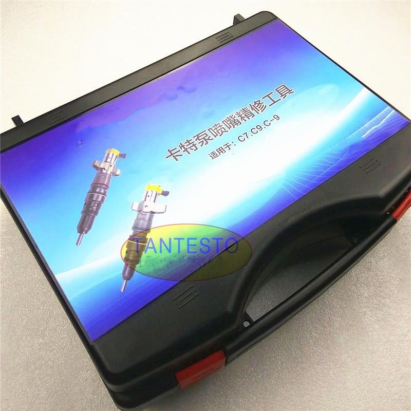 适用卡特泵喷嘴精修工具C7C9适配器开启压力测试夹具拆装分解套装