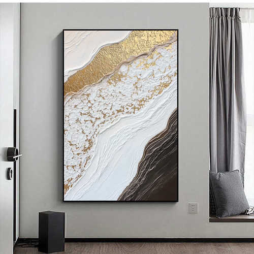奶油风装饰画客厅落地画床头挂画高级感现代北欧酒店走廊墙壁画