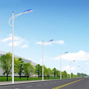 户外市政功HGZ率ed路灯8米米120W海螺臂路灯单臂路灯杆9生大l产厂