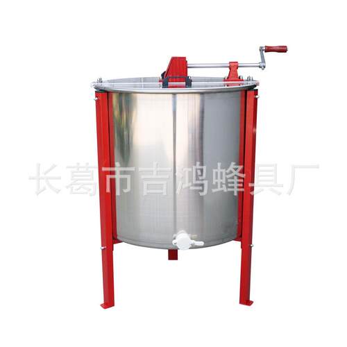 八框手动摇蜜机出口型蜂蜜分离机8框不锈钢摇蜜机吉鸿蜂具厂