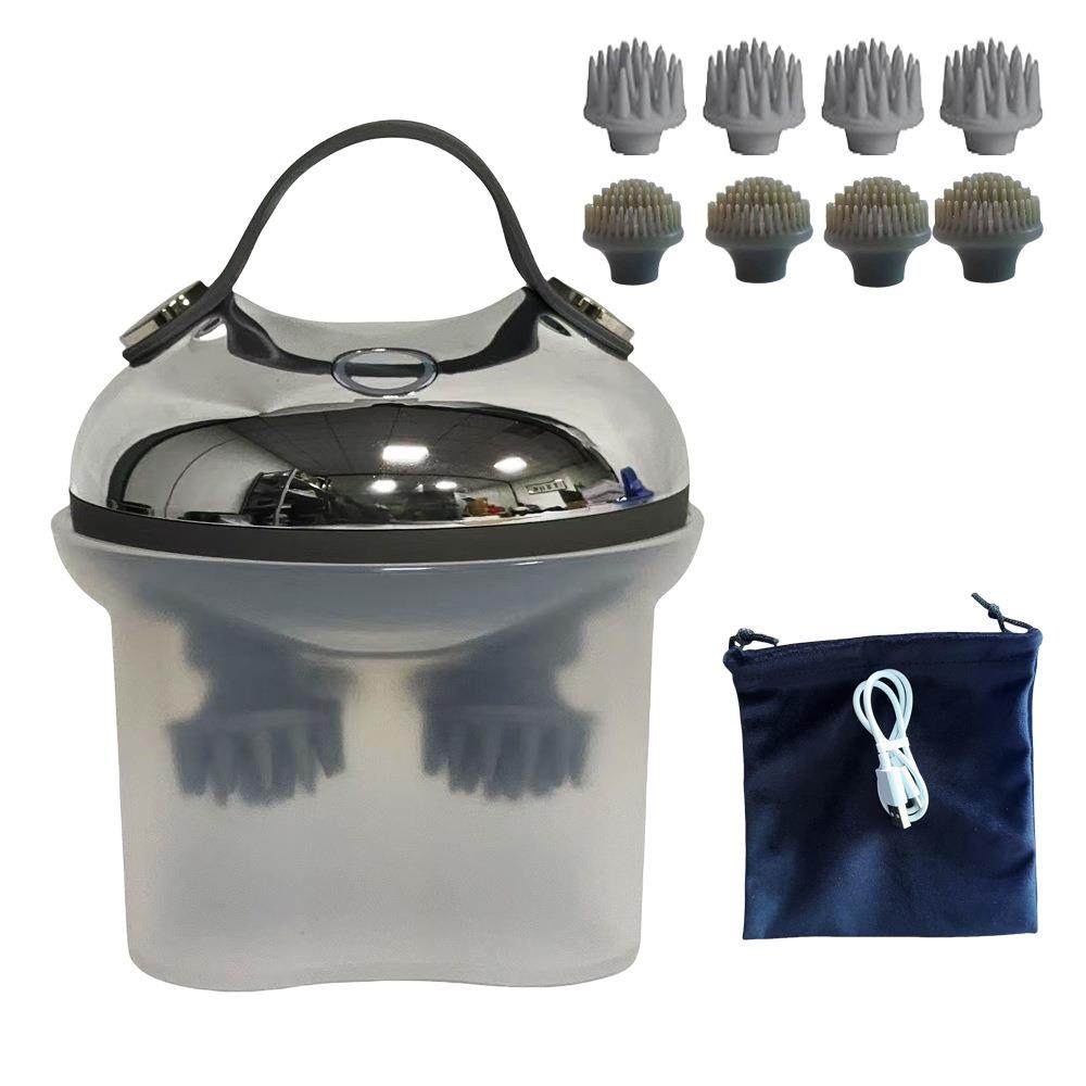 便携式电动头皮按摩器可充电IPX7头皮按摩器头皮身体按摩面部清洁