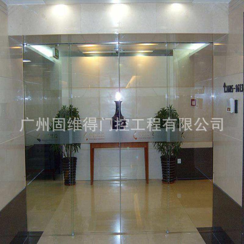 广州电动感应门玻璃自动门新款钢化玻璃移门感应玻璃门智能平移门