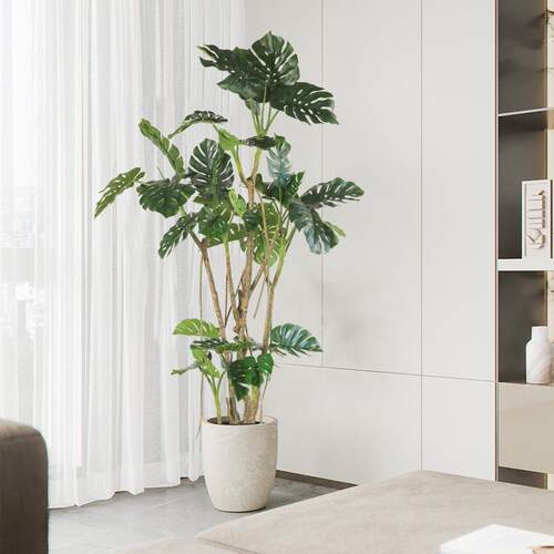 仿真绿植大型巨型龟背树盆景植物高端装饰龟背竹落地摆件橱窗景观