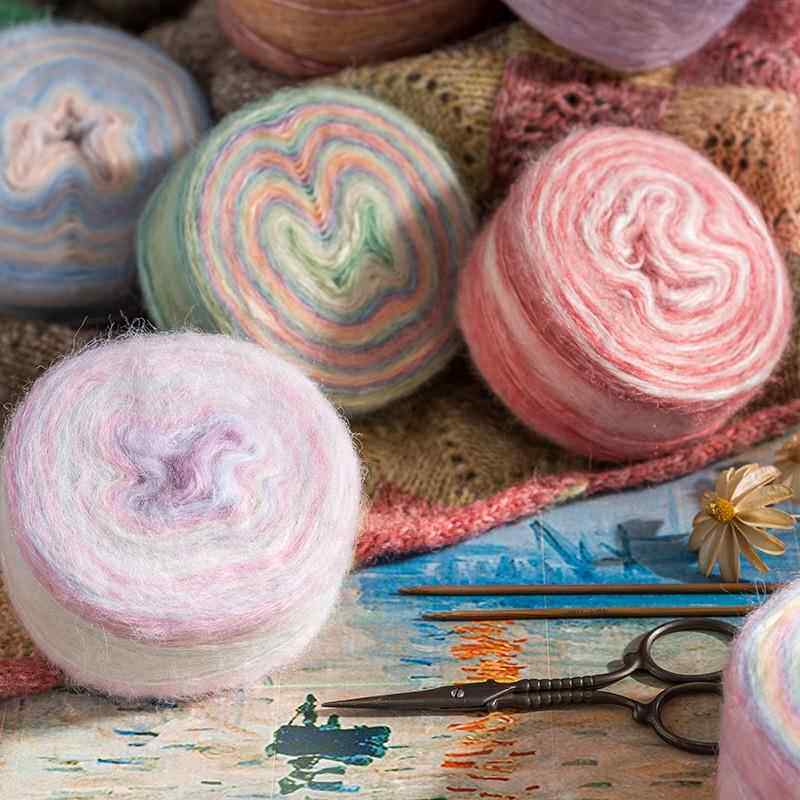 苏苏姐家印象日出 按包（盒）毛线团手工编织DIY钩针棒针