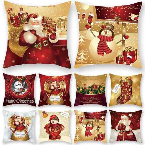 Christmas Cushion Cover Merry Christmas Decorations for Home