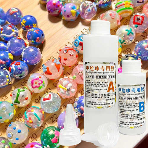 DIY手工彩绘珠子专用2:1高透明水晶滴胶耐黄变环氧树脂AB胶水