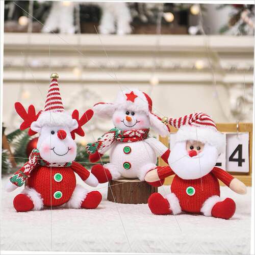 Christmas decorations cartoon old man doll snowman doll