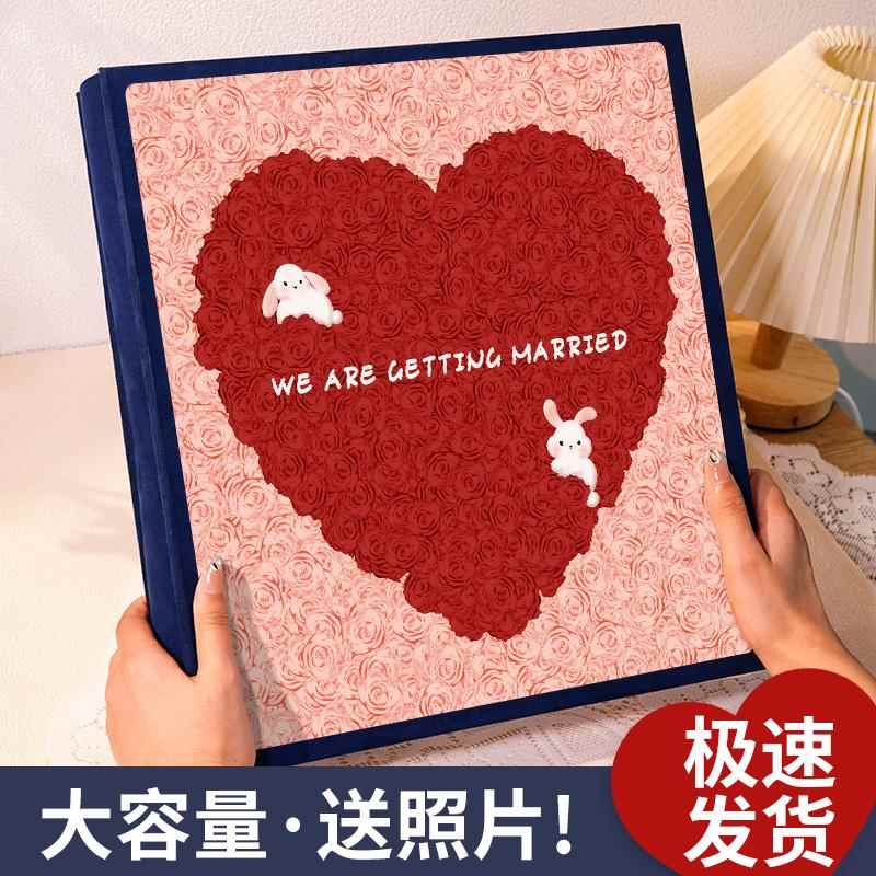 插页式家庭相册影集本大容量5寸6寸7寸纪念册宝宝成长收纳混合装