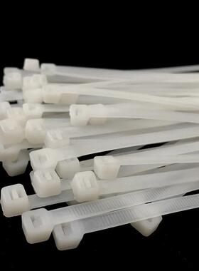 环保加粗加韧耐老化白色黑色塑料尼龙扎带8X350mm足数250条捆扎带