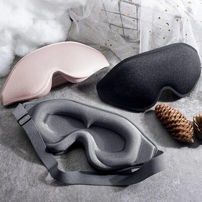 3D Sleep Mask Blindfold Sleeping Aid Eye Mask Soft Memory Fo