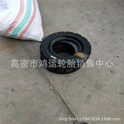 供应现货 工程机械车轮胎16*6-8实心叉车轮胎16X6-8拖车轮胎