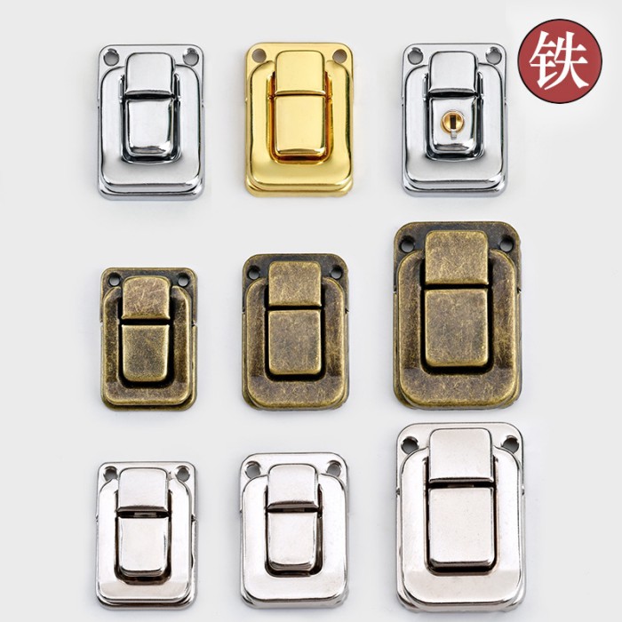 箱扣搭扣木盒酒盒锁扣工具箱木箱扣礼品盒暗箱扣铁皮小搭扣太平扣图片