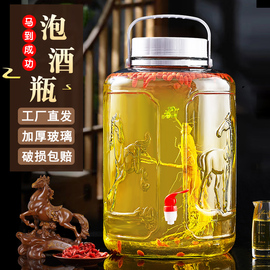 泡酒玻璃瓶玻璃罐专用泡酒，家用酒坛食品级，青梅杨梅人参酿酒空瓶子