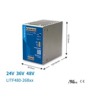 金升阳480W三相导轨电源LITF480-26B24变压器220v转12v24v36v48v