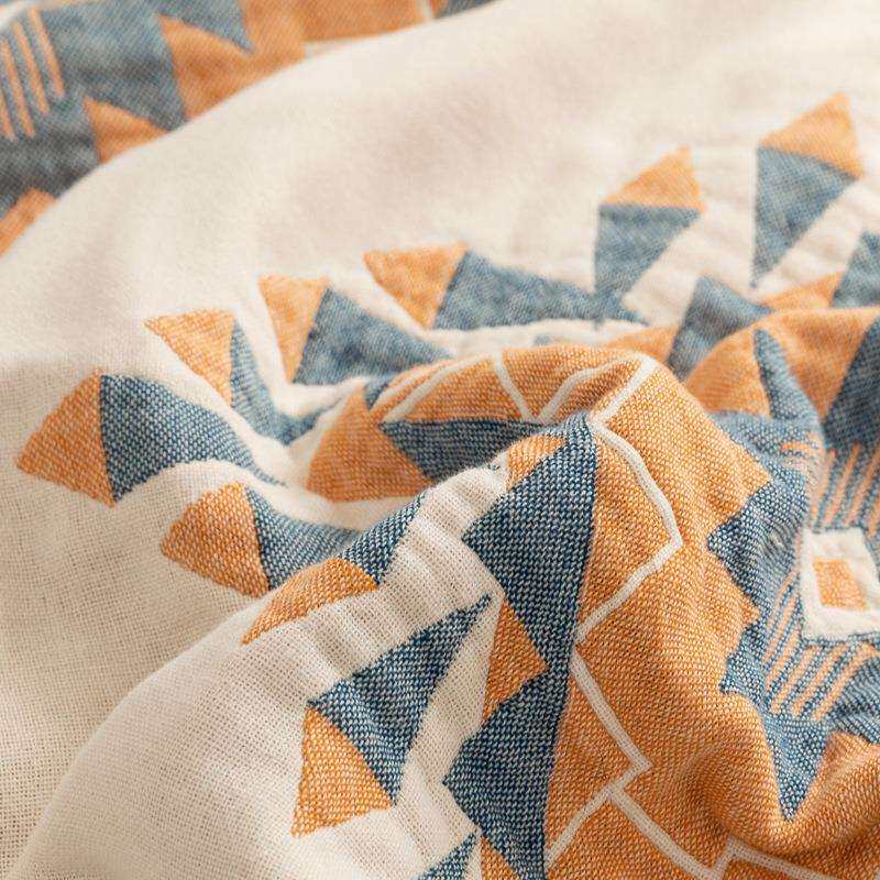 波西米亚纱布毛巾毯纯棉单人夏季薄款全棉毛巾被子大人盖毯沙发毯