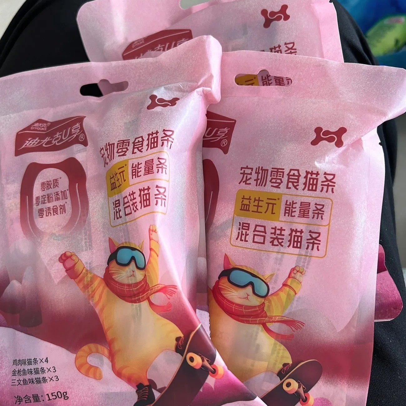 迪尤克猫条成猫幼猫通用猫零食补水猫条奖励零食湿粮妙鲜包图片