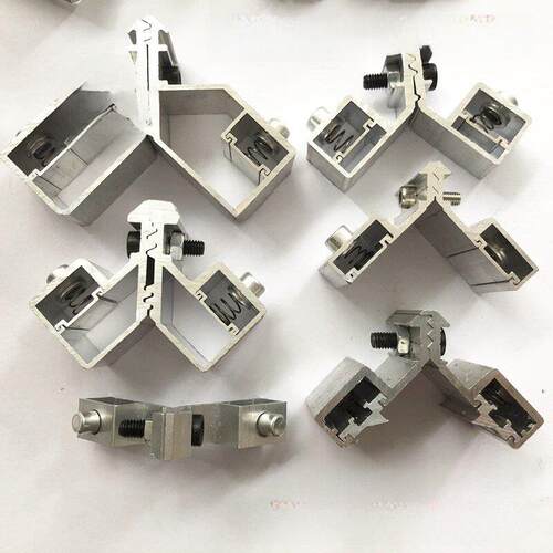 铝合金断桥窗可动角码铝门窗角码偏心可动角码自定义角码中心柱角