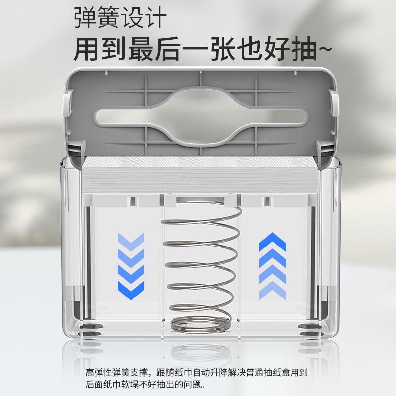 多用途台面擦手纸盒吸盘式纸MK-358吸油盒立式桌面厨弹簧N折Z折抽