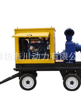 55KW400立方排涝灌溉防汛抗洪用柴油机水泵 自吸泵 移动泵车