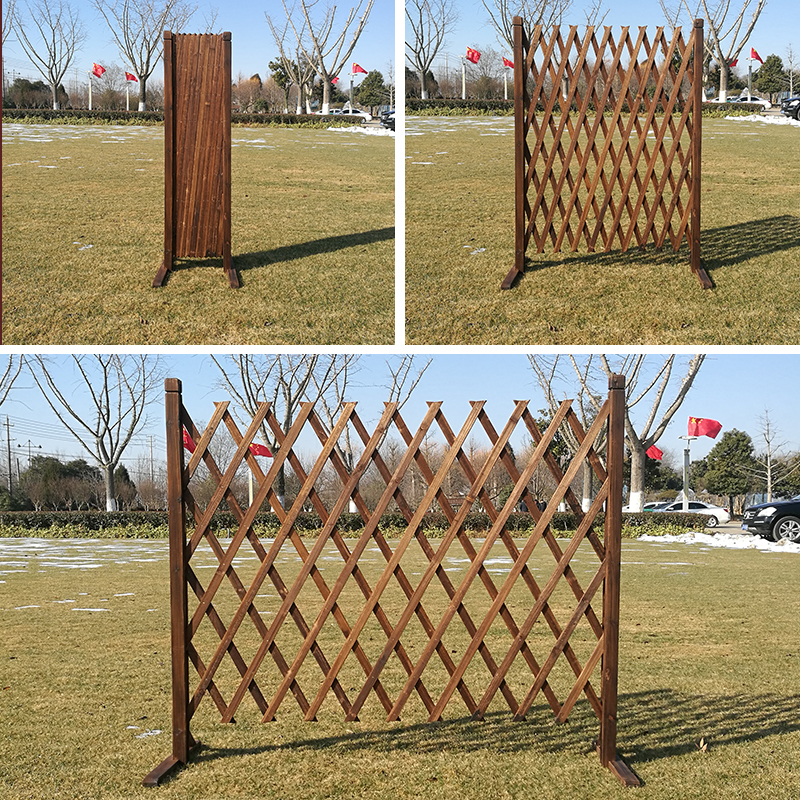 园艺小栅栏户外防腐竹篱笆庭院菜园插地围栏竹木室外装饰护栏批发