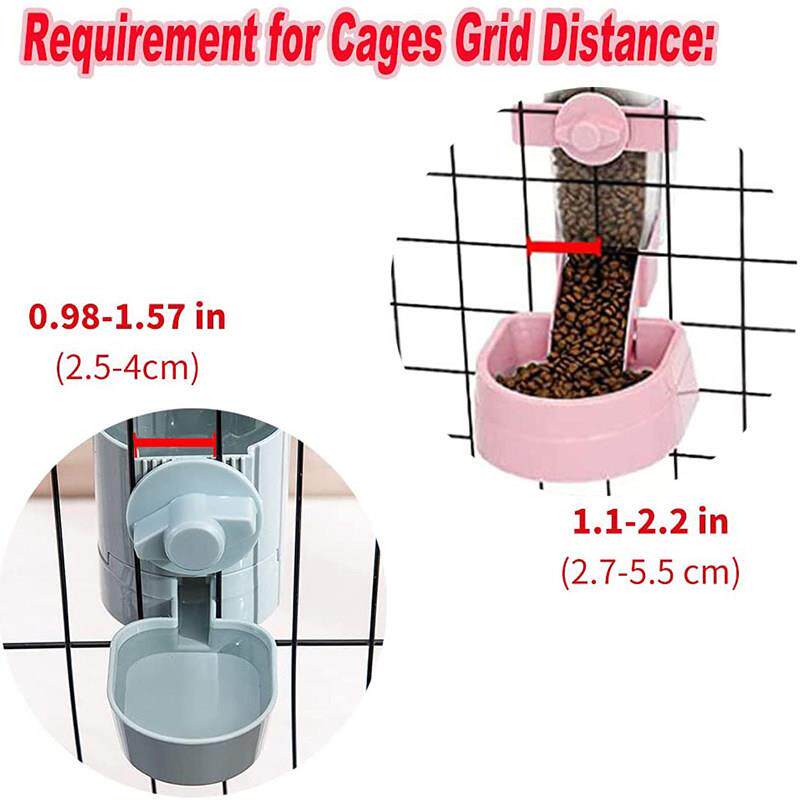 Automatic Pet Bowls Cage Hanging Feeder Pet Water Bottle Foo