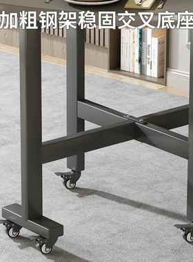 新式餐桌中饭家用出租房小户型现代简叠约折多功GRL-HBSP能吃带转