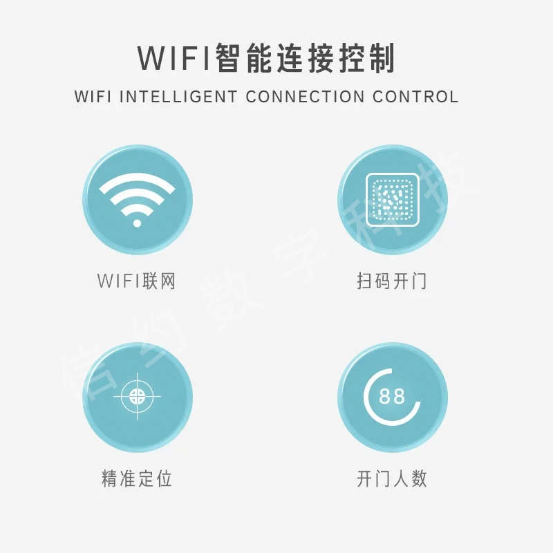 快递驿站无人超市专用一键开门扫码开门远程开门磁吸门禁开关