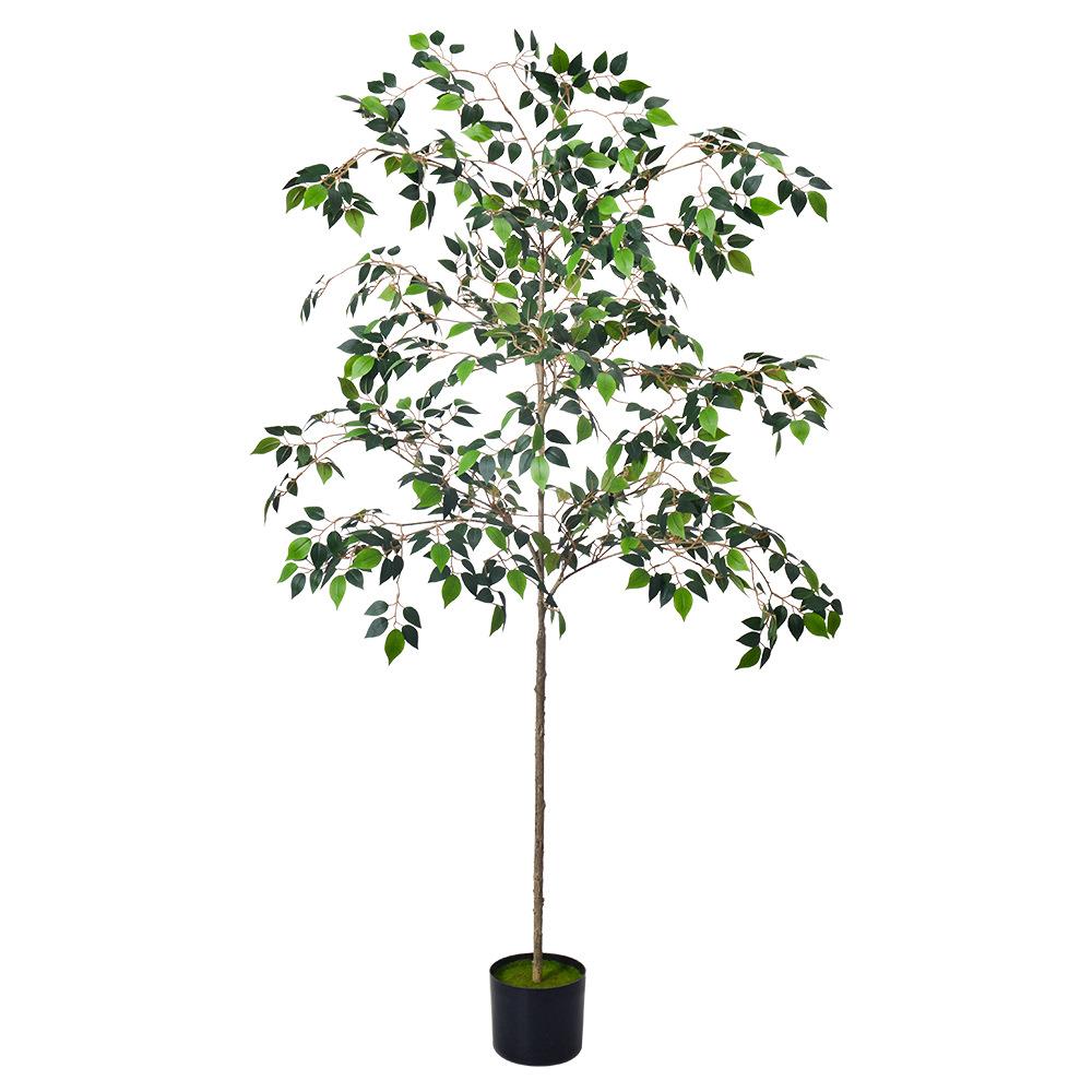 源头工厂仿真绿植物假榕树家居室内客厅大型侘寂风盆栽可