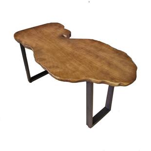 原木大板功夫阳台泡茶台桌酒店民宿简约现代整板实木茶几桌高75cm