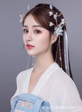 汉服头饰流苏发箍仙气古风发饰