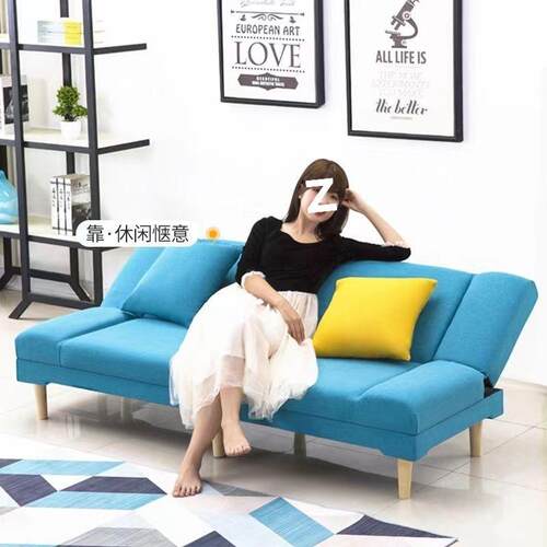 沙发小户型出租屋沙一发床两轻用QLL多功沙能现代年人卧室体式发