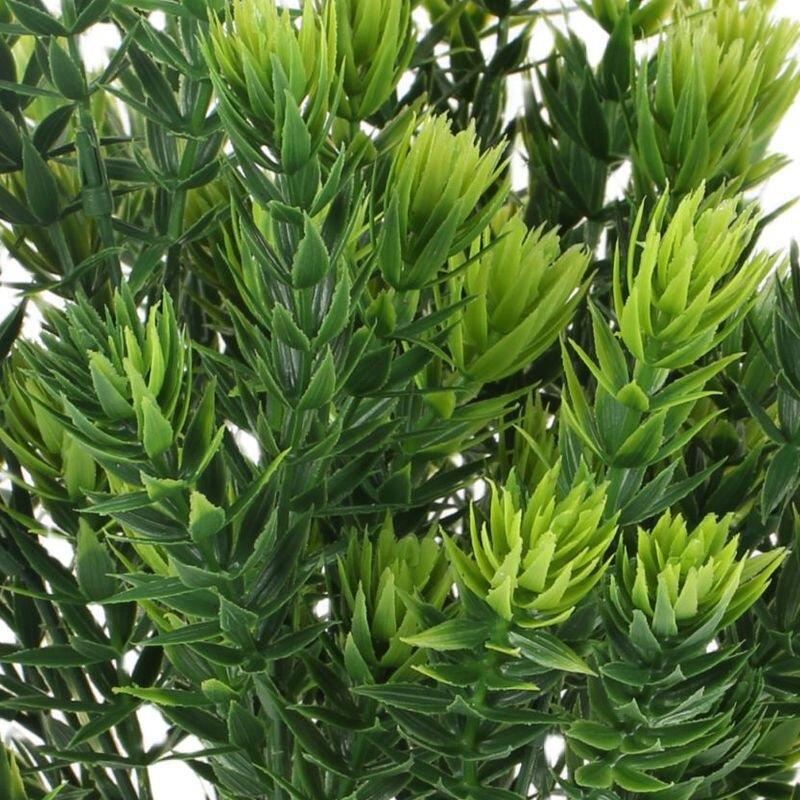跨境仿真绿植松柏蕾束仿真植物户外绿叶装饰室内室外景观摆放