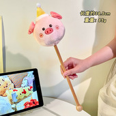 女生敲打棒多功能敲肩颈捶经络敲打锤送老师敲背锤按摩锤神器毛绒