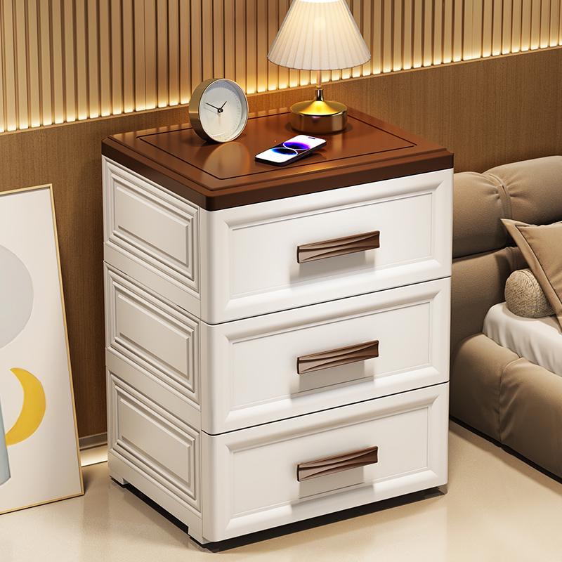 收纳柜抽屉式塑料家用储物柜卧室多层五斗柜客厅落地床头置健之章