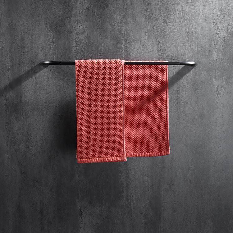 现代简约北美电商工程款不锈钢双杆毛巾架毛巾杆浴巾架毛巾环