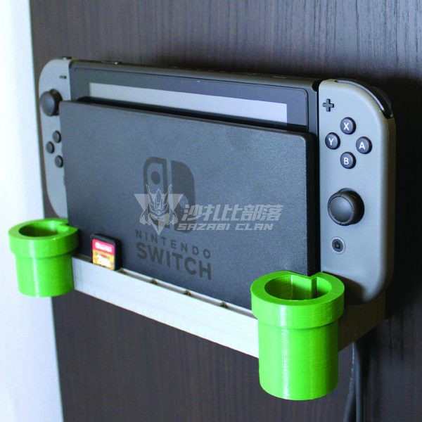 任天堂switch 水管装饰 挂壁支架 挂墙支架3D打印▲沙扎比部落
