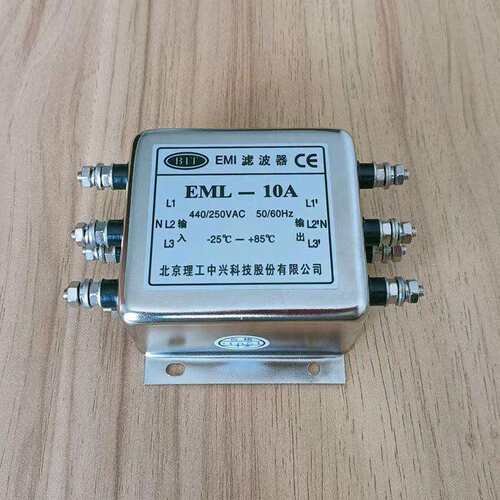 北京理工三相380VEMI电源滤波器BIT 440VAC交流EMI滤波器EML-10A